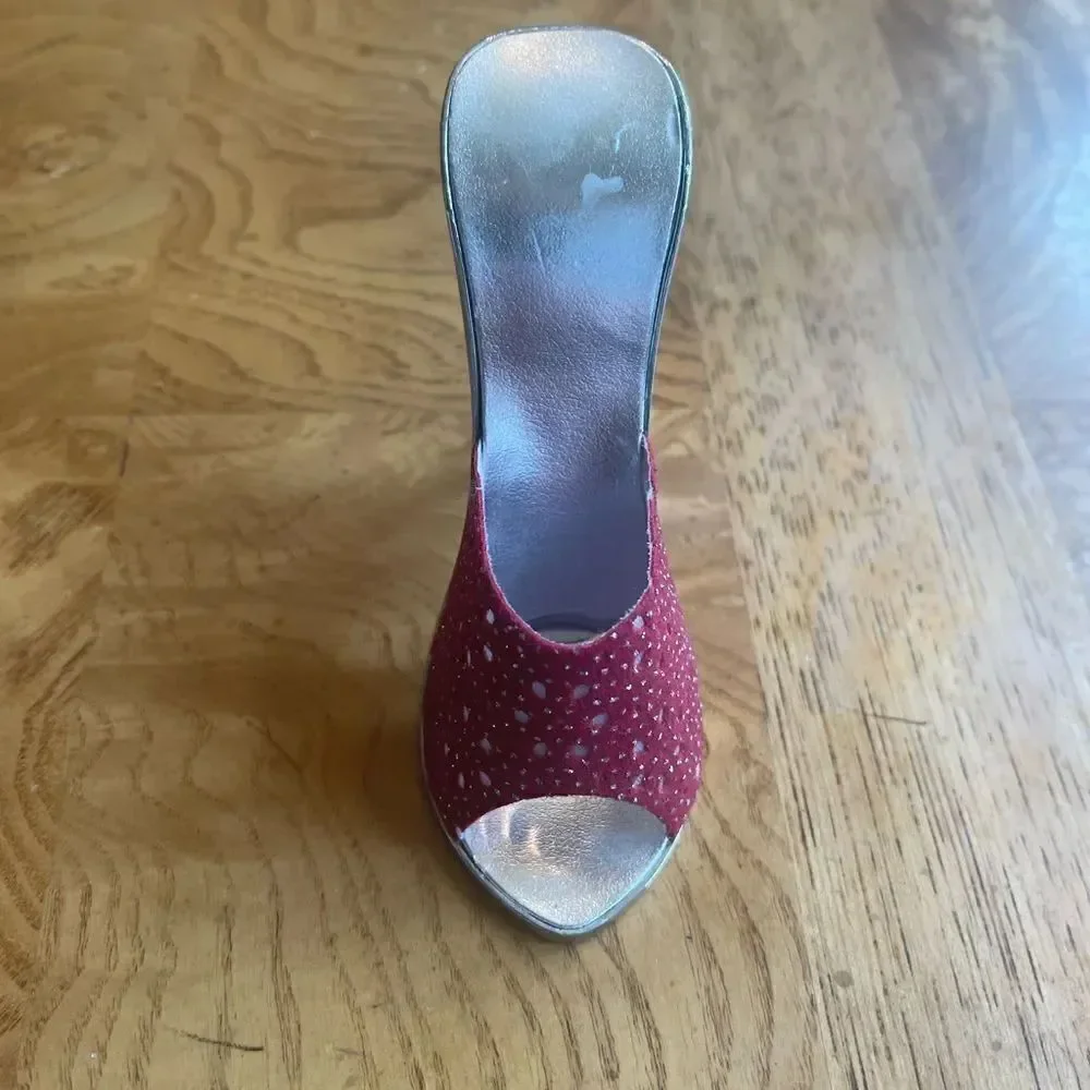 SILVER & Red Diamond High Heel Bottle Opener!